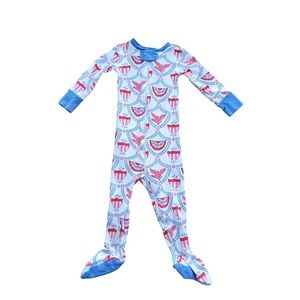 Beaufort Bonnet Co 6-12M Sleeper USA Patriotic Eagle Footed Pajamas‎